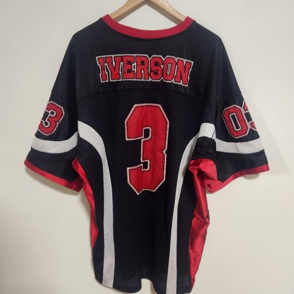 Vintage Reebok Allen Iverson Limited NBA Football Jersey #3 Size XXL - Picture 1 of 7
